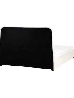 Doppelbett SARDENT in Weiß/Schwarz - (W) 188 x (H) 126 x (L) 213 cm