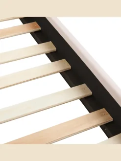 Doppelbett VINCENNES in Rosa/Schwarz - (W) 185 x (H) 124 x (L) 213 cm