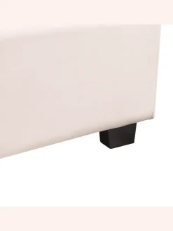 Doppelbett VINCENNES in Rosa/Schwarz - (W) 185 x (H) 124 x (L) 213 cm