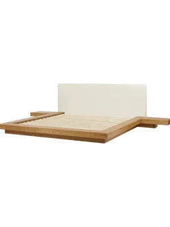 Doppelbett ZEN in Braun/Weiß - (W) 328 x (H) 86 x (L) 229 cm