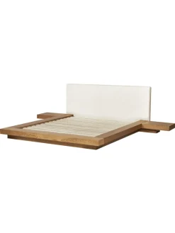 Doppelbett ZEN in Braun/Weiß - (W) 308 x (H) 86 x (L) 229 cm