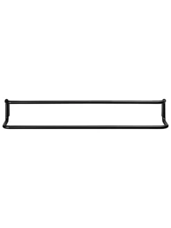 Doppelhandtuchhalter "Modo" in Schwarz - (B)60 x (H)9 cm