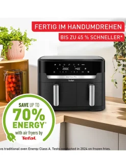 Doppelkammer-Heißluftfritteuse EY9428E0 