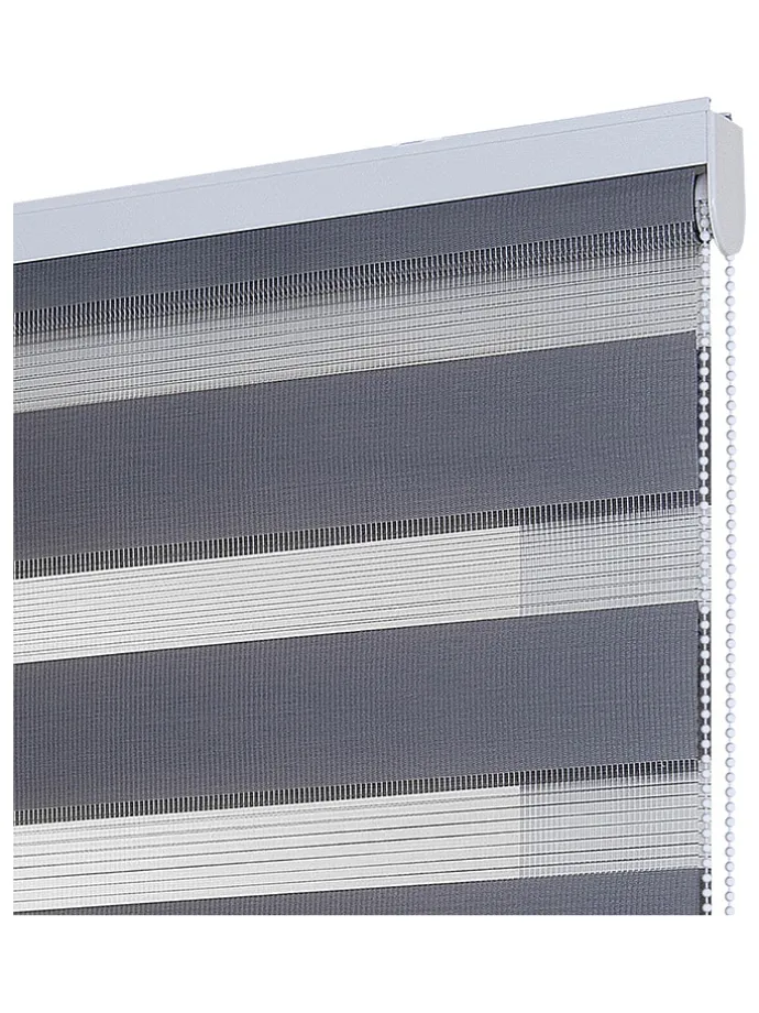 Doppelrollo in Silber