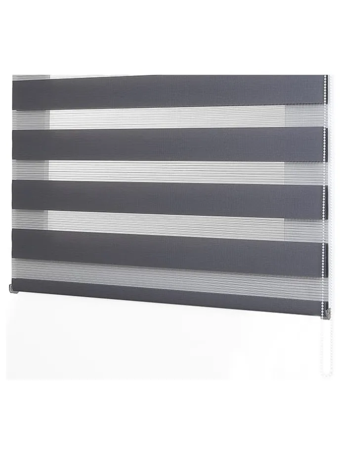 Doppelrollo in Silber