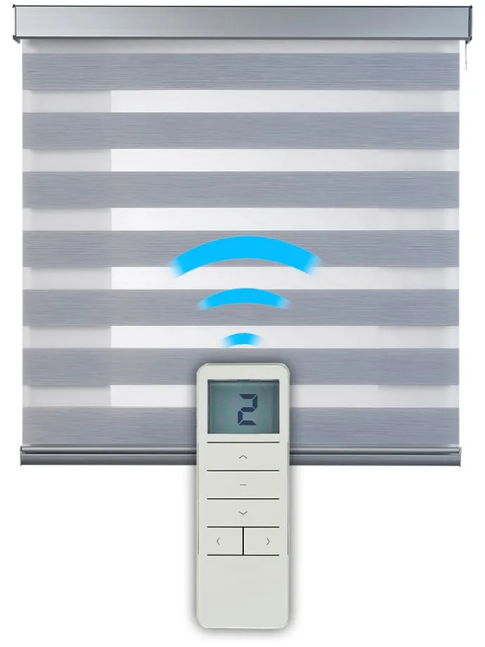 Doppelrollo in Silber