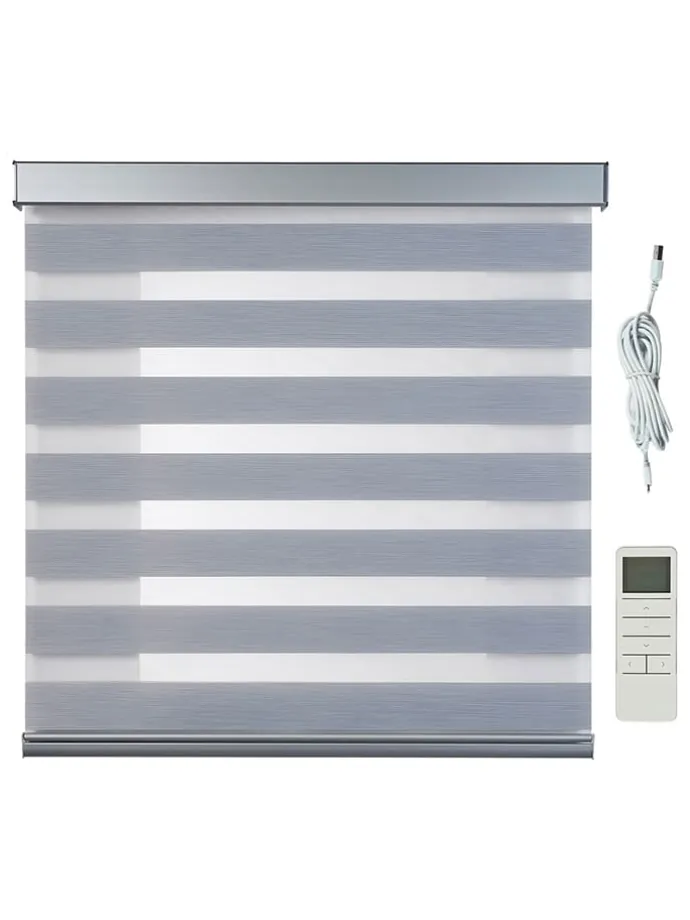 Doppelrollo in Silber