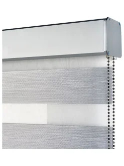 Doppelrollo in Silber