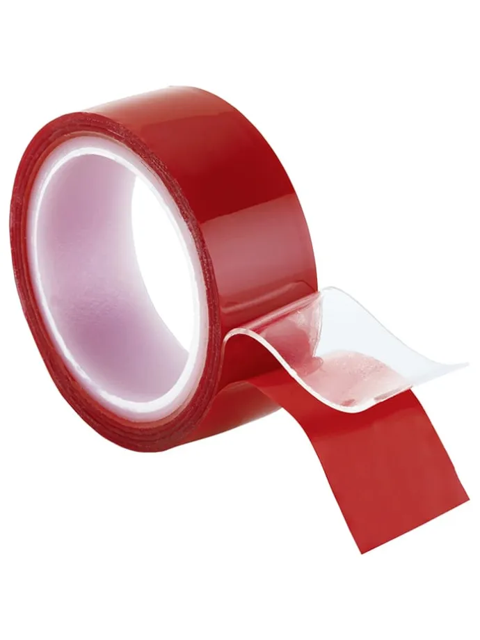 Doppelseitiges Klebeband in Rot - (L)150 x (B)2 cm