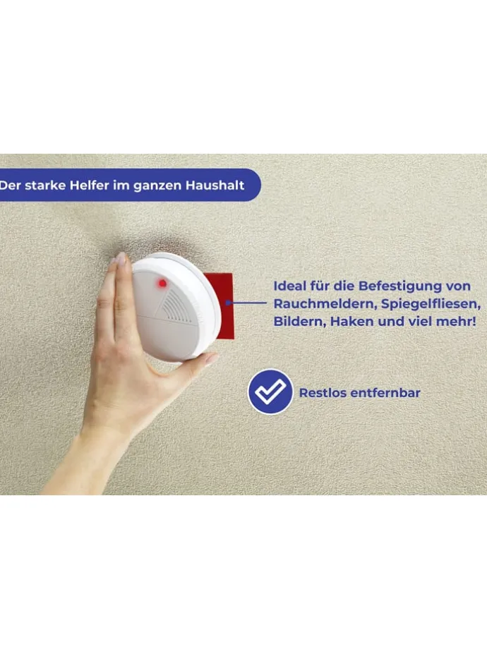 Doppelseitiges Klebeband in Rot - (L)150 x (B)2 cm