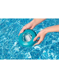 Dosierschwimmer in Weiß/ Grün