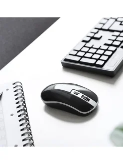 Drahtlose Computermaus 1200 DPI in Schwarz