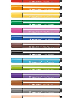 Dreikant-Filzstifte "STABILO Trio Scribbi" - 14 Stück