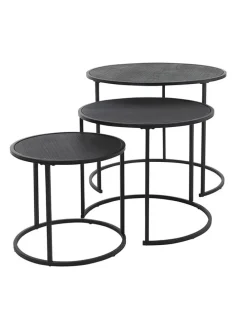 Dreisatztisch in Schwarz