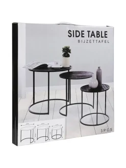 Dreisatztisch in Schwarz