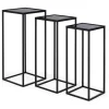 Dreisatztisch ''Nucleos'' in Schwarz