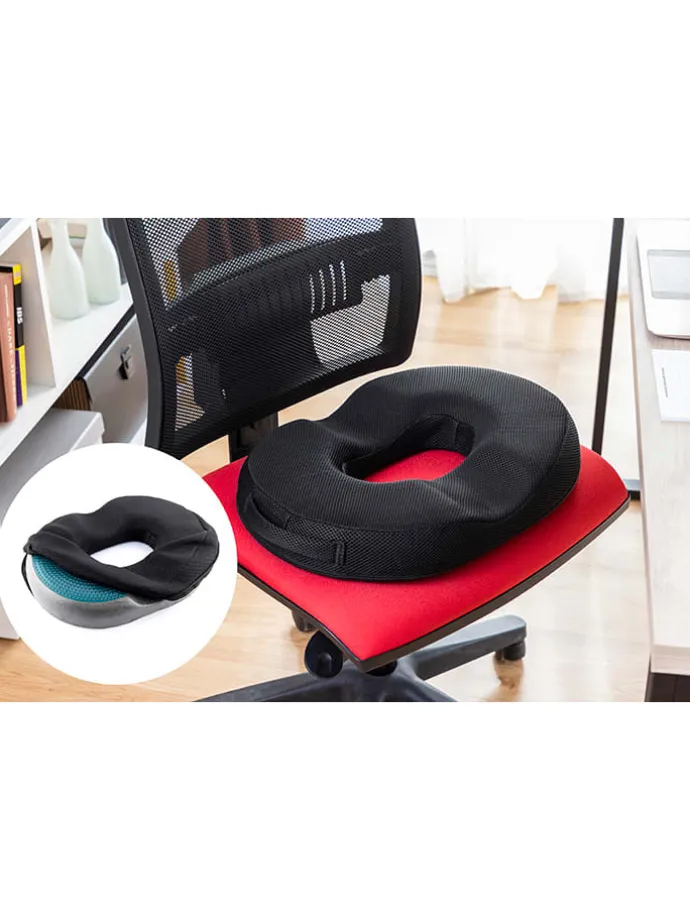 Druck-Kissen in Schwarz