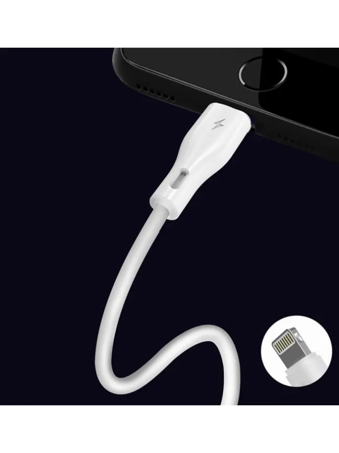 Dudao USB/Lightning Kabel 3A 1m – Weiß