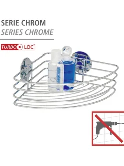 Duschablage in Silber - (B)26,5 x (H)10,5 x (T)20 cm