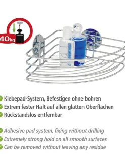 Duschablage in Silber - (B)26,5 x (H)10,5 x (T)20 cm