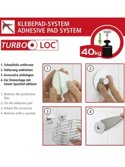 Duschablage in Silber - (B)26,5 x (H)33 x (T)20 cm