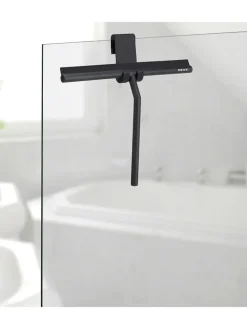 Duschabzieher in Schwarz - (B)32 x (H)30 cm