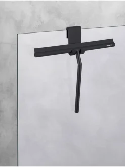 Duschabzieher in Schwarz - (B)32 x (H)30 cm