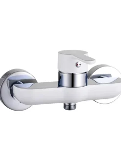 Duscharmatur "Diziani" in Weiß/ Chrom