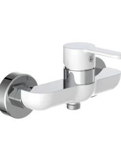 Duscharmatur "Diziani" in Weiß/ Chrom