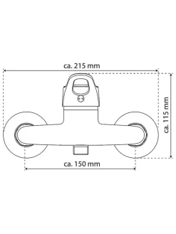 Duscharmatur ''Verona'' in Chrom