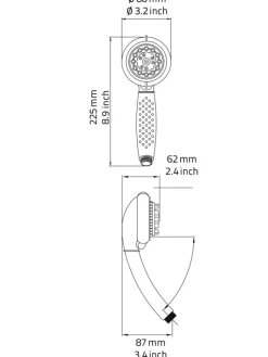 Dusch-Set St. Lucia chrom