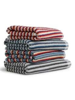 Duschtuch Bliss in berry/orange