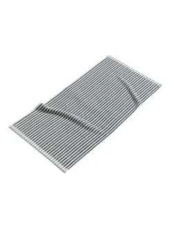 Duschtuch Bliss in silver/black