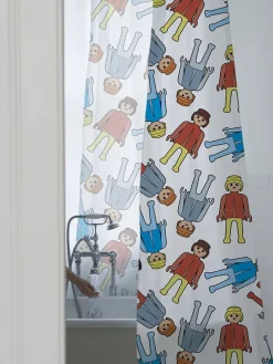 Duschvorhang "Everywhere" in Weiß/ Bunt - (L)177 x (B)177 cm