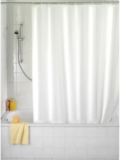 Duschvorhang in Weiß - (L)200 x (B)120 cm