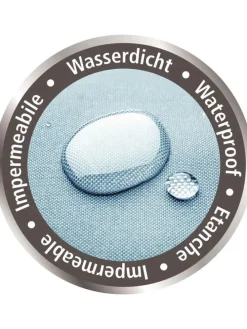 Duschvorhang in Weiß - (L)200 x (B)180 cm