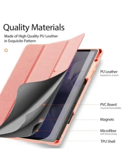 Dux Ducis Domo Hartschale mit Smart Sleep und integrierter Standfunkti in Rosa