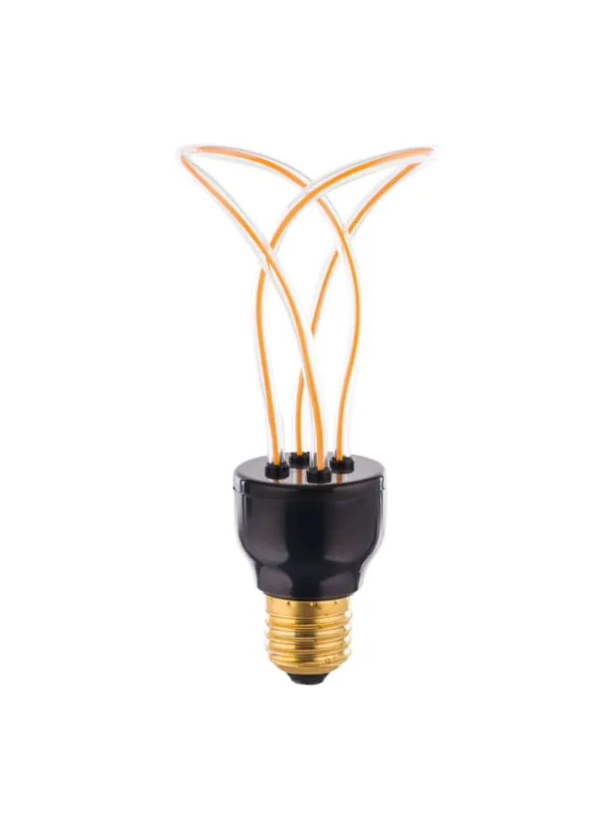 E27 LED-Leuchtmittel in Warmweiß EEK G A bis G Ø 7.5 cm in Gold