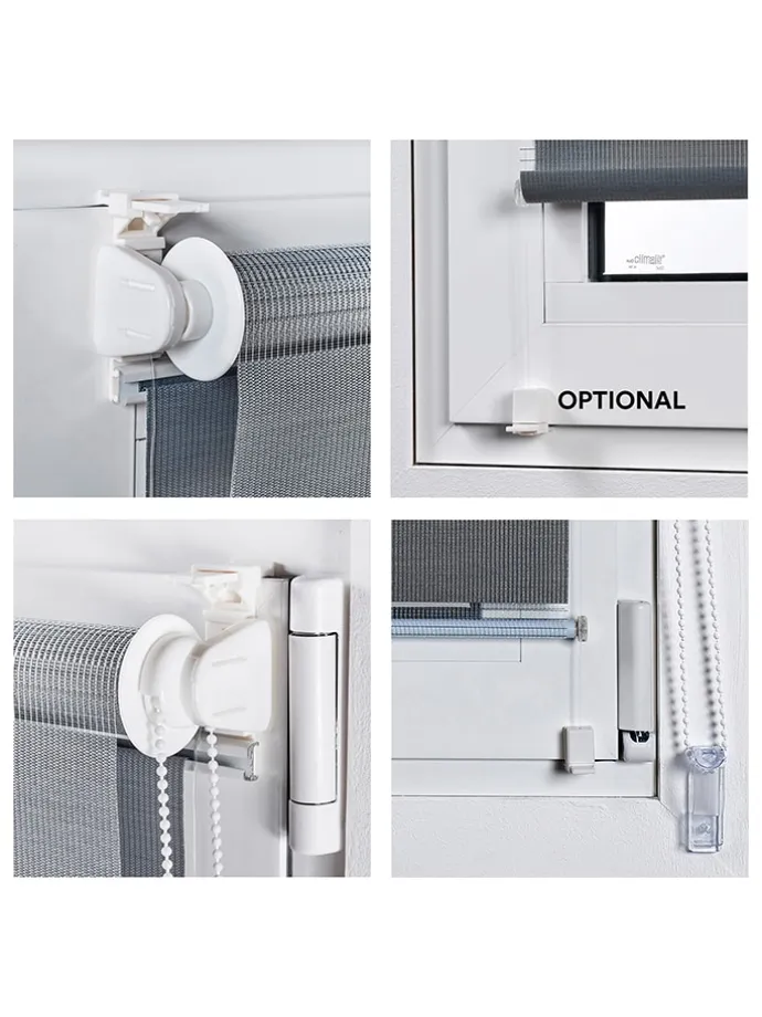 Easyfix-Doppelrollo in Grau