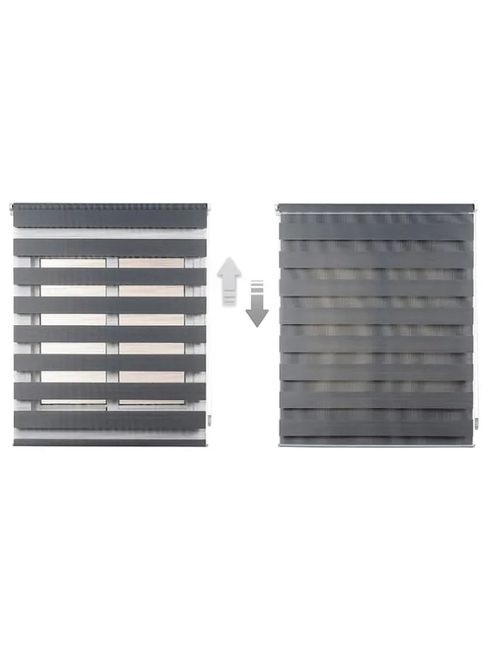 Easyfix-Doppelrollo in Grau