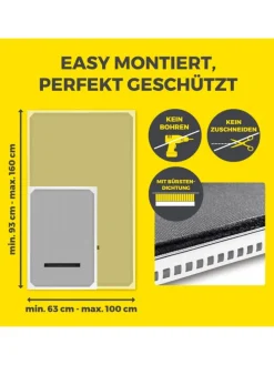 EASYmaxx Insect Protect Teleskop-Insektenschutzgitter für Dachfenster