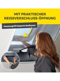EASYmaxx Insect Protect Teleskop-Insektenschutzgitter für Dachfenster
