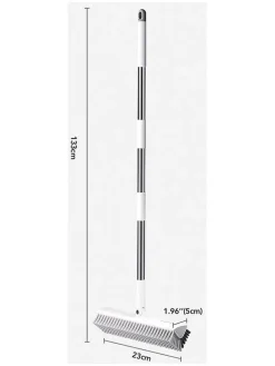 Eckbürste in Grau - (L)133 x (B)23 cm