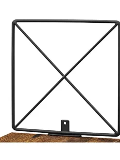 Eckenregal in Braun/ Schwarz - (B)20 x (H)127,5 x (T)20 cm