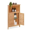 Eckschrank in Natur - (B)58 x (H)92 x (T)30 cm