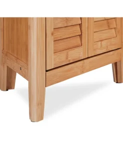 Eckschrank in Natur - (B)58 x (H)92 x (T)30 cm