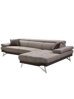 Ecksofa H92, Rechts, braun