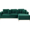 Ecksofa OSLO in Grün - (W) 270 x (H) 64 x (L) 151 cm