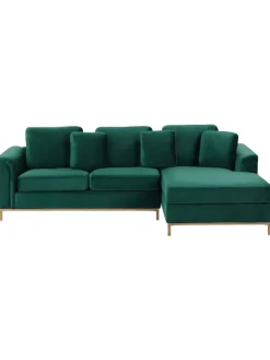 Ecksofa OSLO in Grün - (W) 270 x (H) 64 x (L) 151 cm