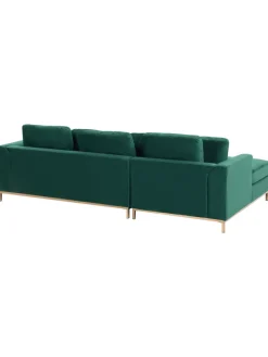 Ecksofa OSLO in Grün - (W) 270 x (H) 64 x (L) 151 cm
